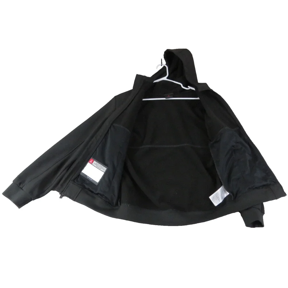 JORDAN Big Kids Soft Shell Full Zip Hooded Jacket Iron‎ Grey Size L (12/13) EUC